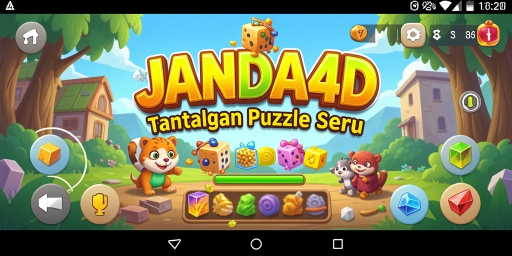 Tampilan gameplay seru dalam JANDA4D dengan berbagai teka-teki menantang.