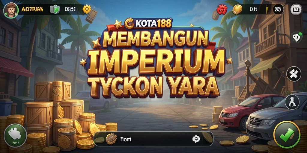 Tangkapan layar gameplay KOTA188 dengan suasana bisnis yang dinamis.